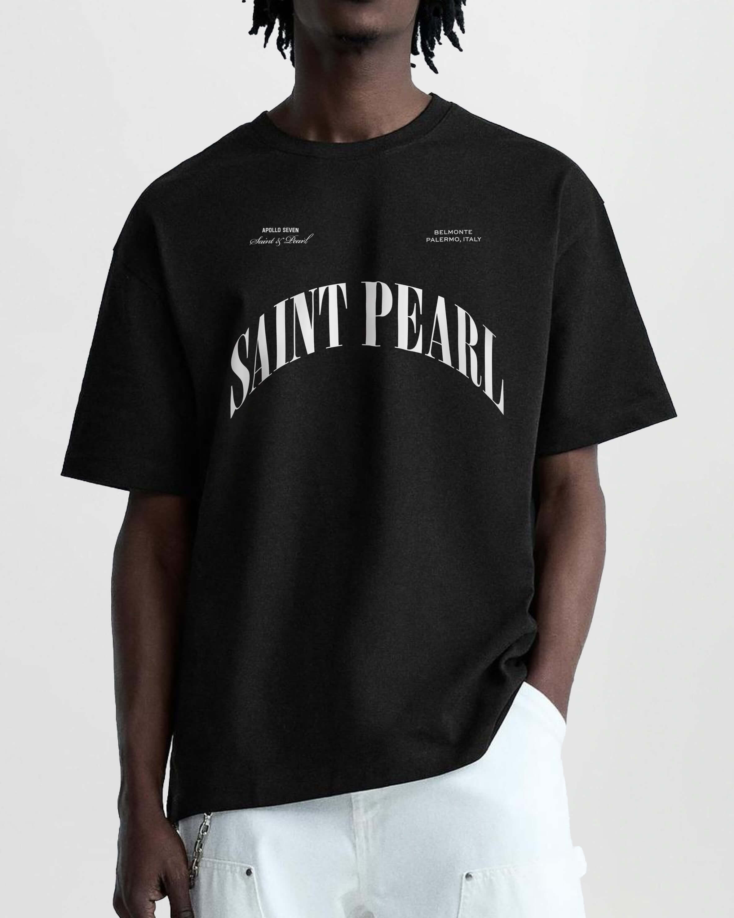 Saint Pearl Tee - Ultra Black