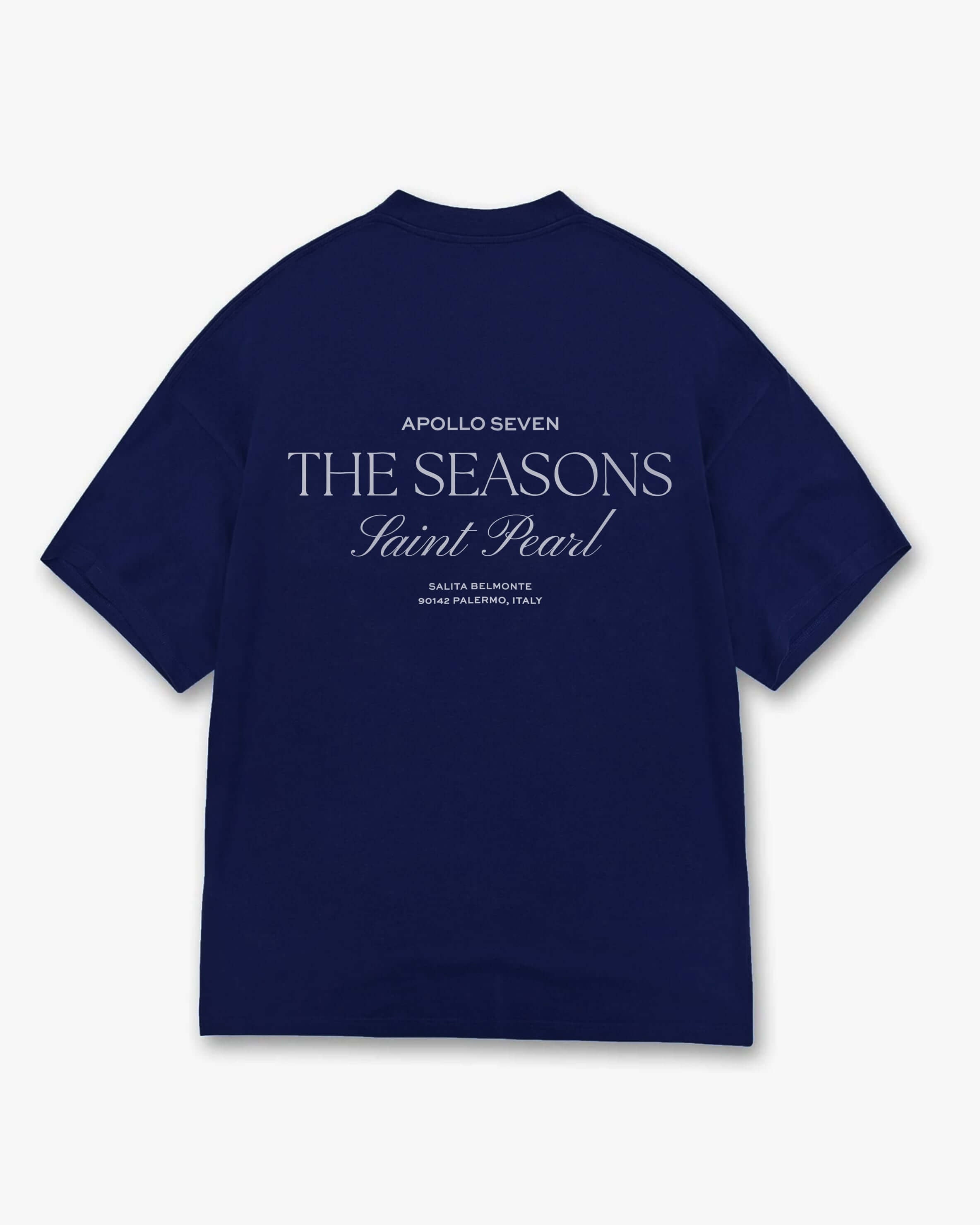 The Seasons Tee - Navy Blue