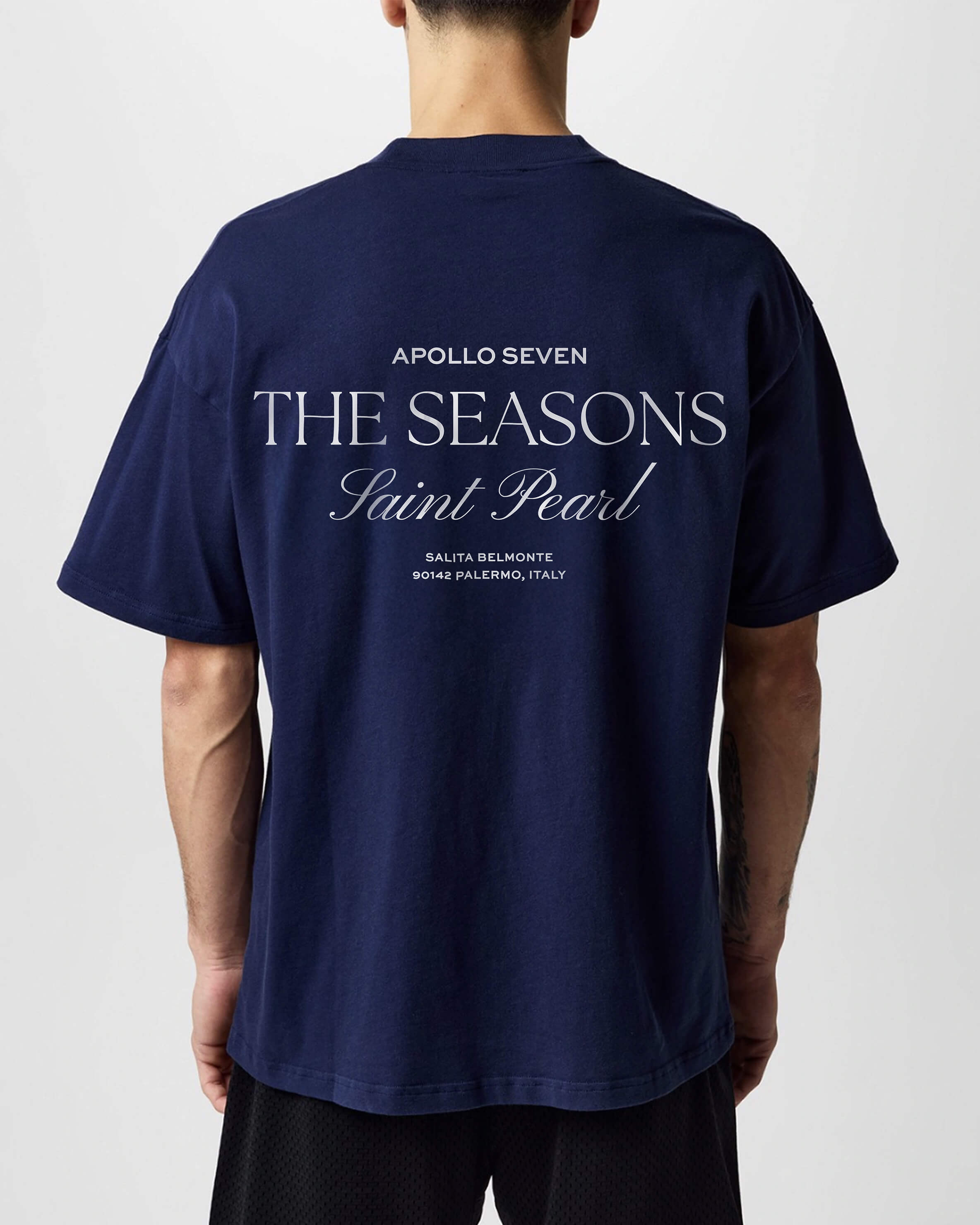 The Seasons Tee - Navy Blue