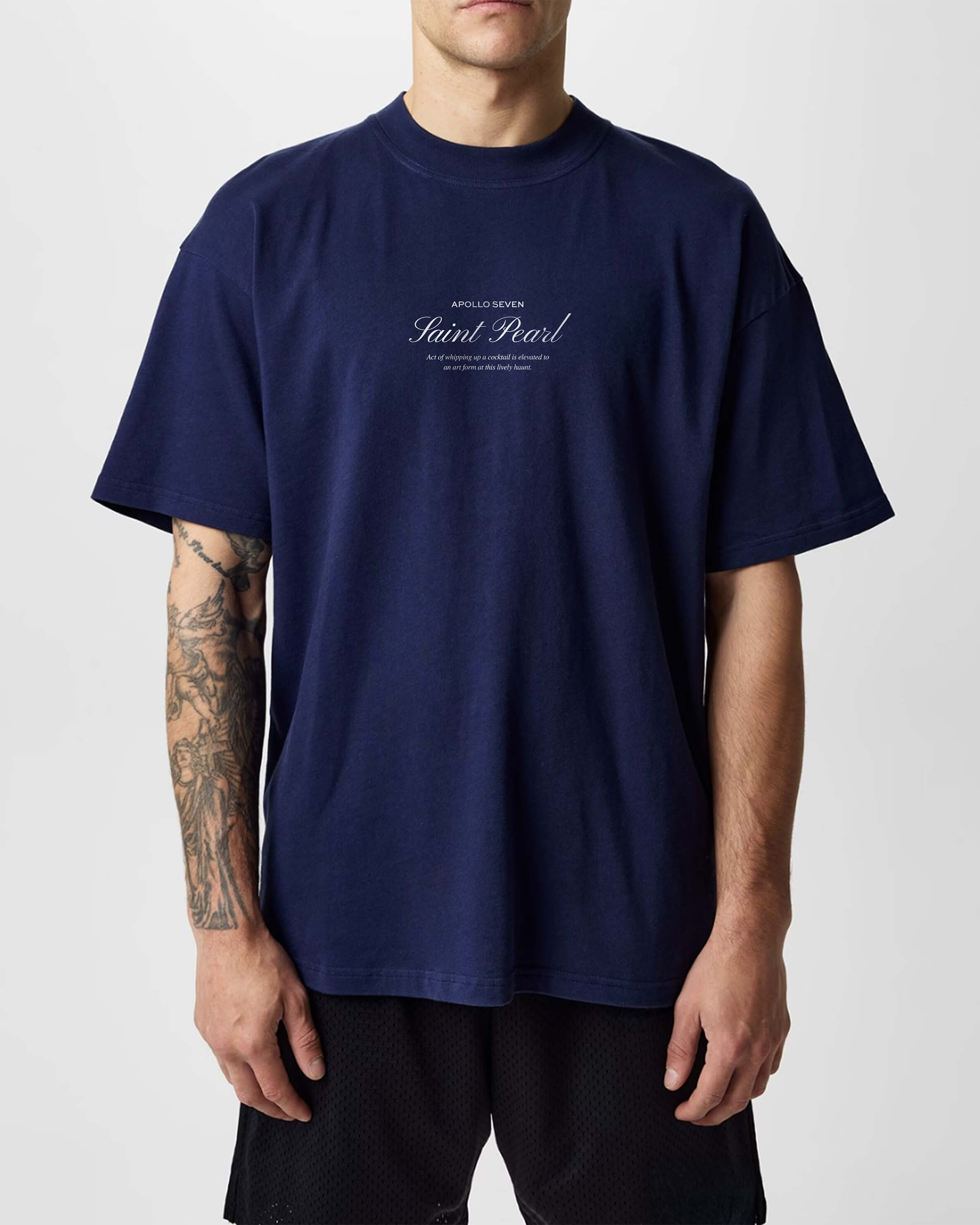 The Seasons Tee - Navy Blue