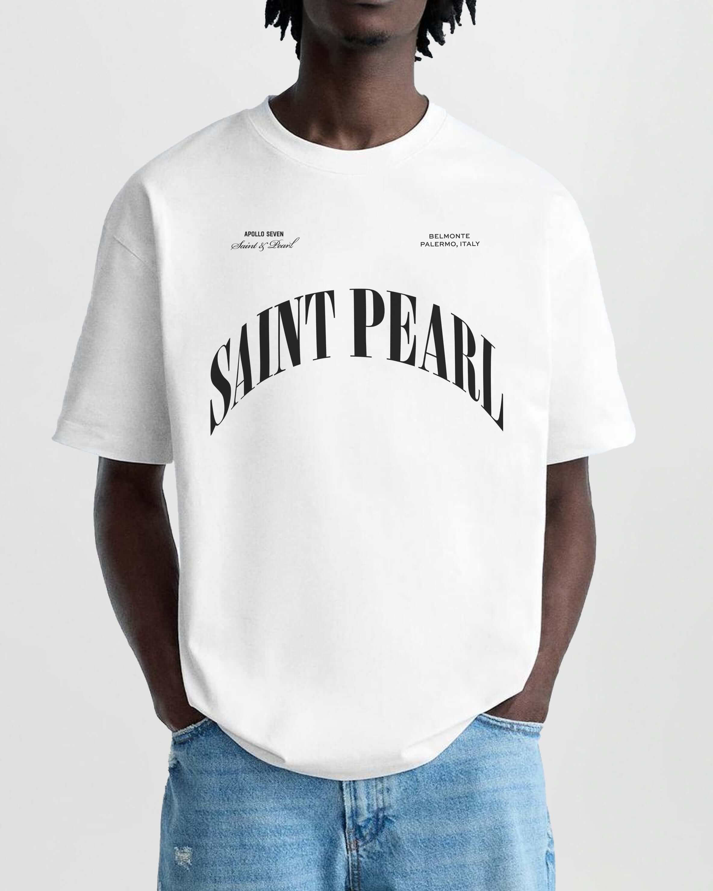 Saint Pearl Tee - Flat White